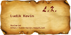 Ludik Kevin névjegykártya